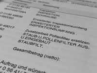 Inspektionsrechnung